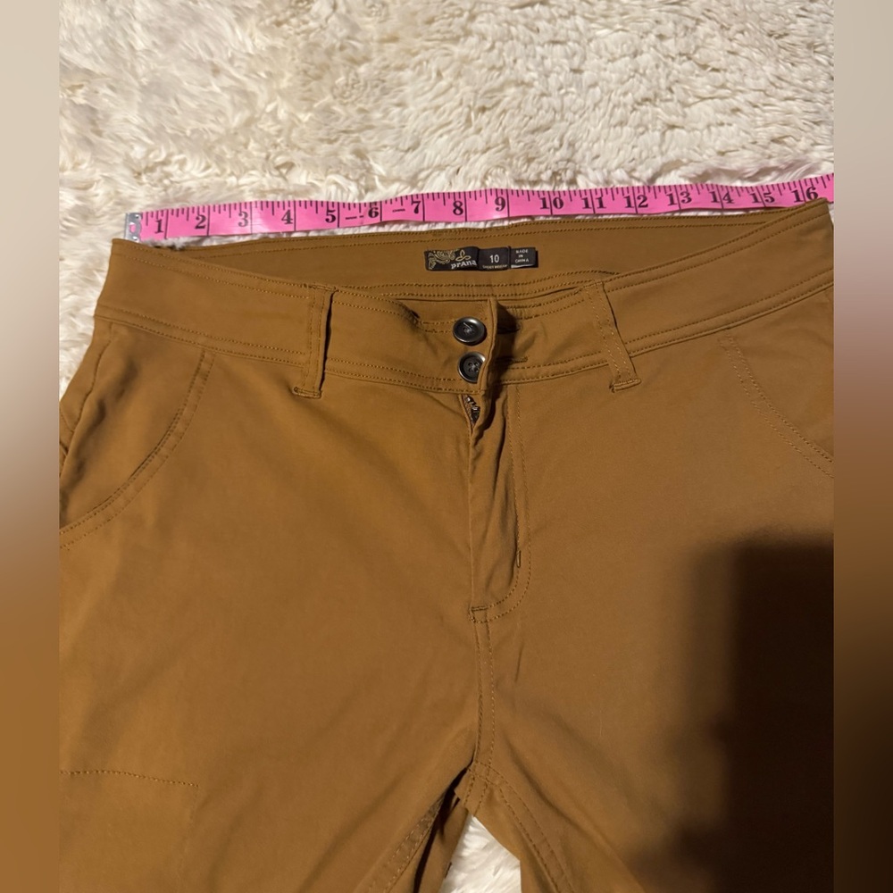 F Women's Prana Brown Outdoor Athletic Athleisure Pants - Picture 7 of 8
